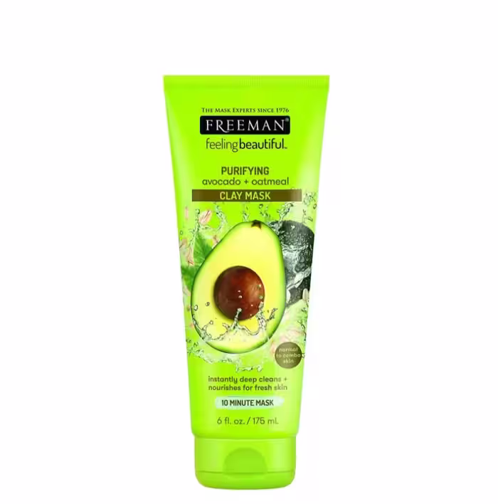 ماسک صورت خاک رسی جو و آووکادو فریمن - FREEMAN