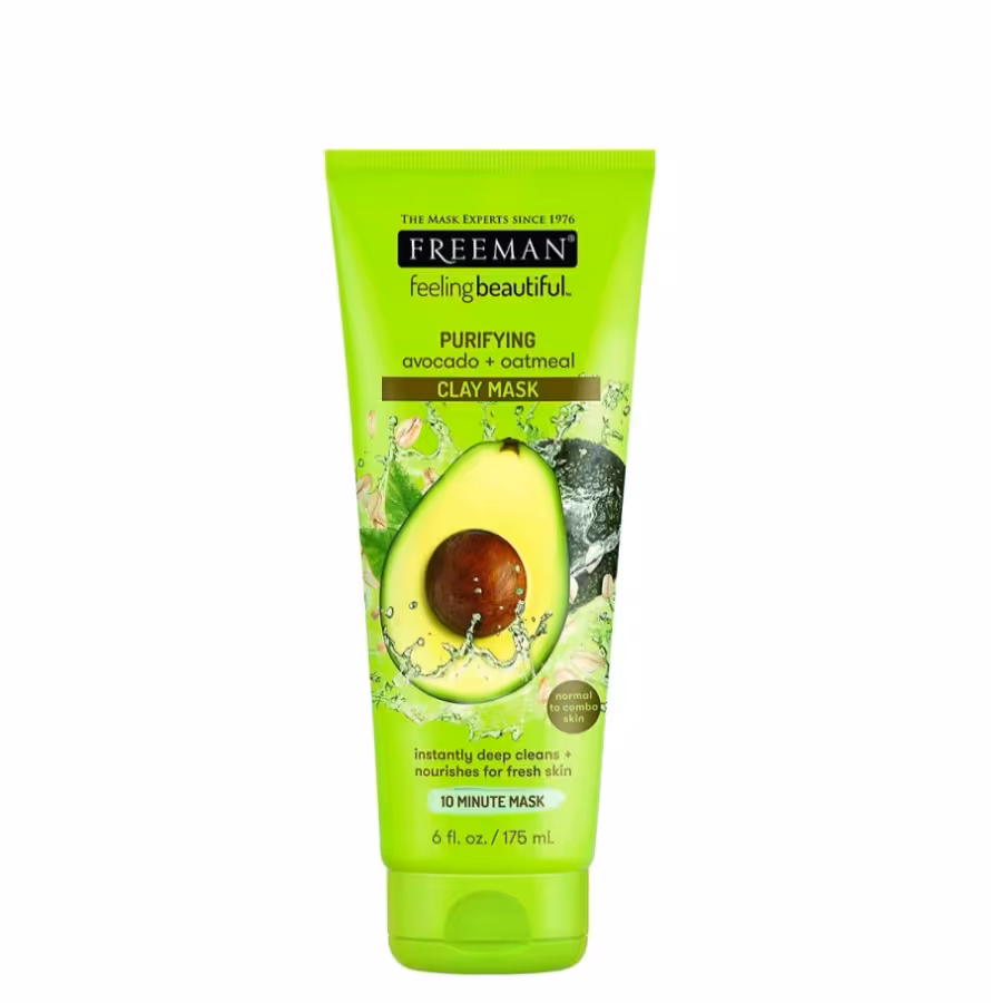 ماسک صورت خاک رسی جو و آووکادو فریمن - FREEMAN