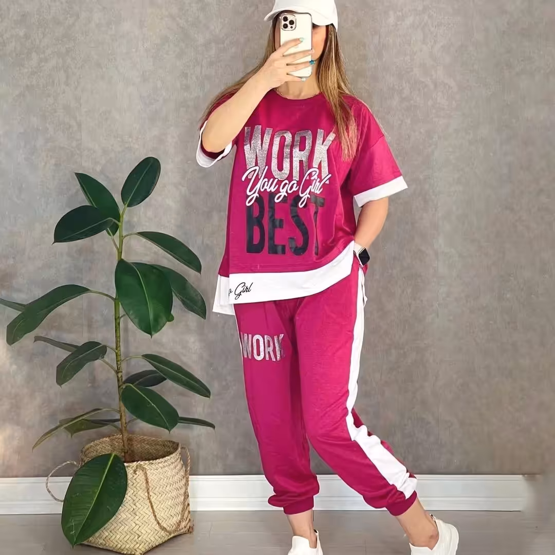 ست تیشرت شلوار زنانه
