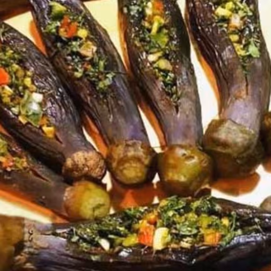 ترشی بادمجان شکم پر نیم کیلویی ( 500 گرمی )