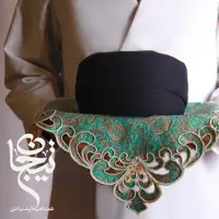 عمامه تیجان ایرانی 8 متری (درجه یک) مشکی متری 