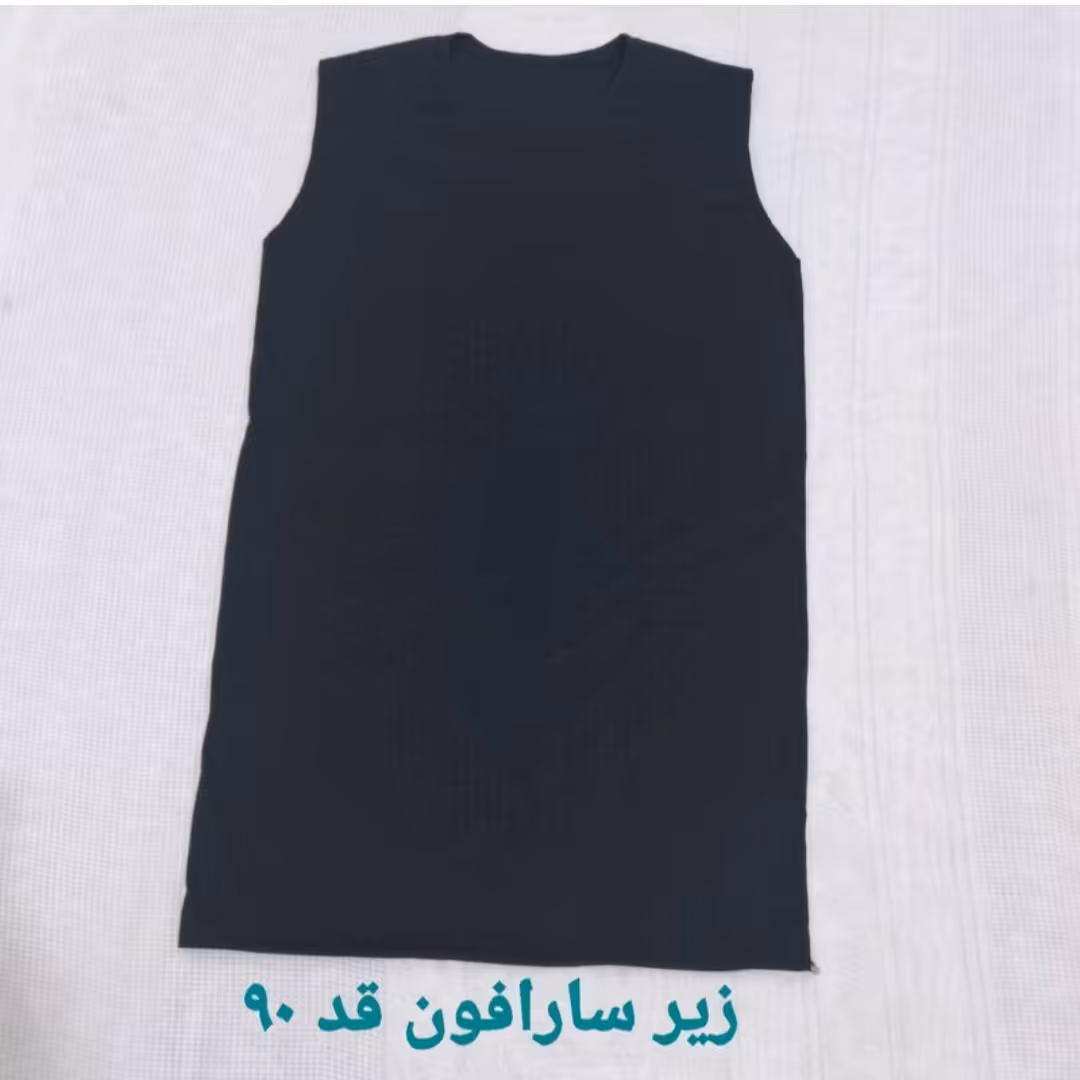 زیرسارافونی و زیرمانتویی مشکی ویسکوز پنبه نرم ولطیف تک رنگ مناسب سایز 42 تا 48 فری سایز