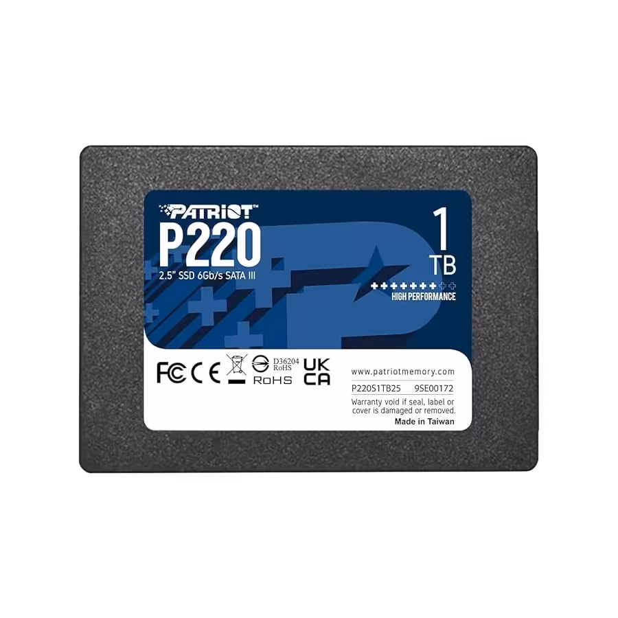 SSD پاتریوت مدل Patriot P220 SATA III 1TB | فروشگاه گیمینگ تکاف