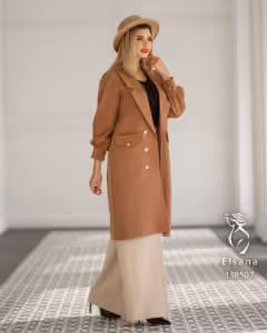 مانتو کتی زنانه کرپ مدل گیلدا