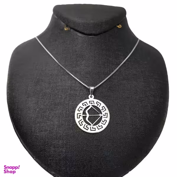گردنبند نقره زنانه طرح ماه آذر کد 001