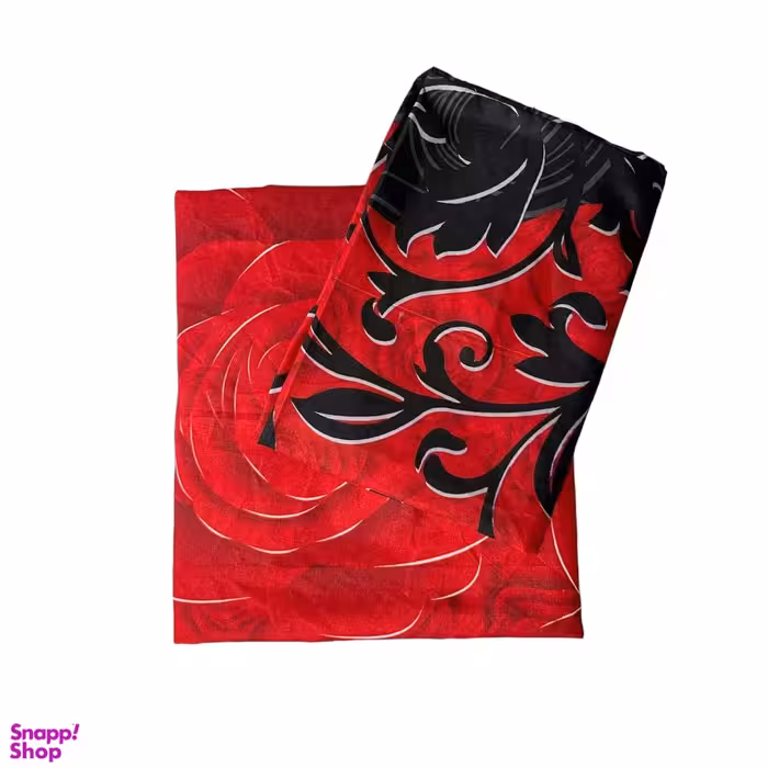 سرویس ملحفه کشدار تکنفره 2 تکه مدل گل سرخ کد 9035226