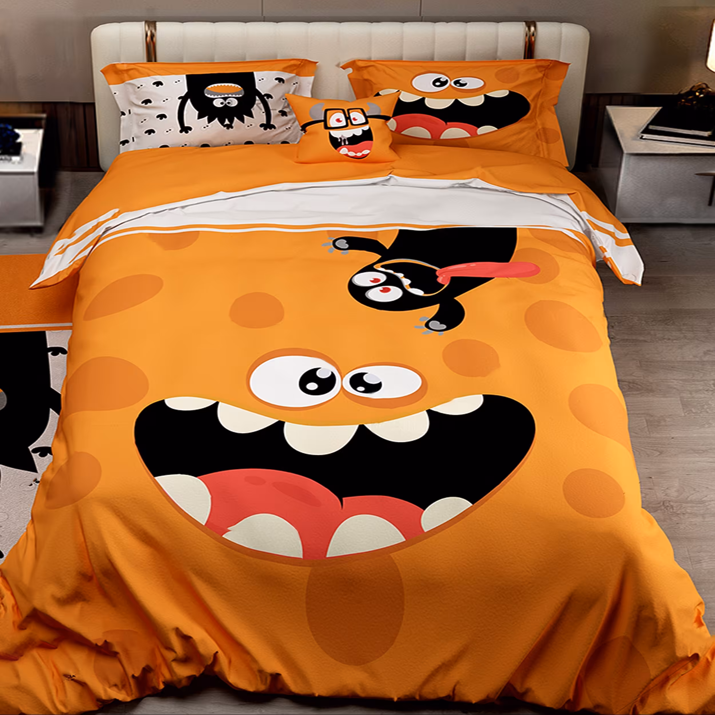 سرویس خواب پارلاک کد 210 مدل کدو حلوایی  یک نفره 5 تکه