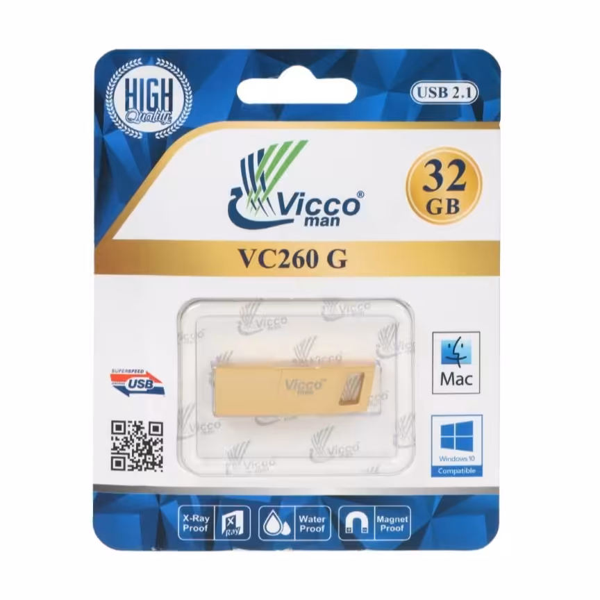 فلش 32 گیگ فلزی گارانتی مادام  برند Vicco man