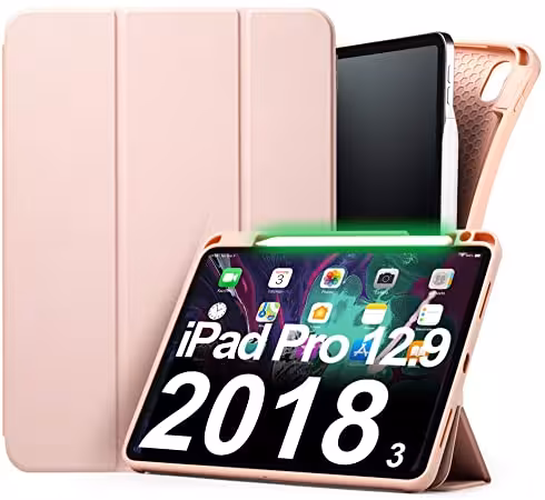 کیف چرمی آیپد (طلایی) Apple iPad Pro 12.9 2018 Smart Case