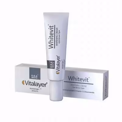 کرم روشن کننده و ضد لک ویتالیر مدل Whitevit حجم 30 میلی لیتر