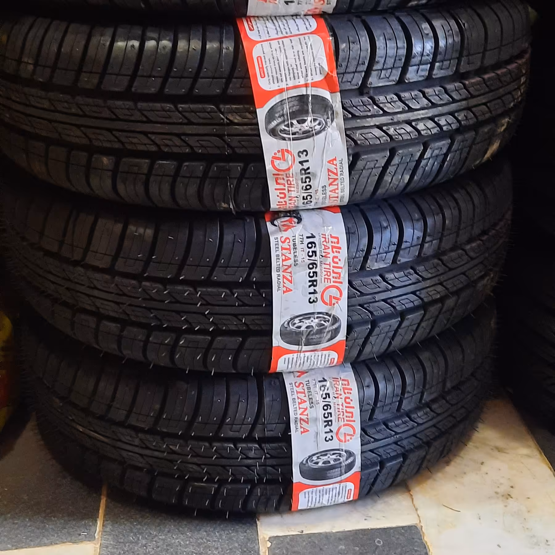 2 حلقه لاستیک پژویی 185 رینگ 14 ایران تایر تاریخ 2023