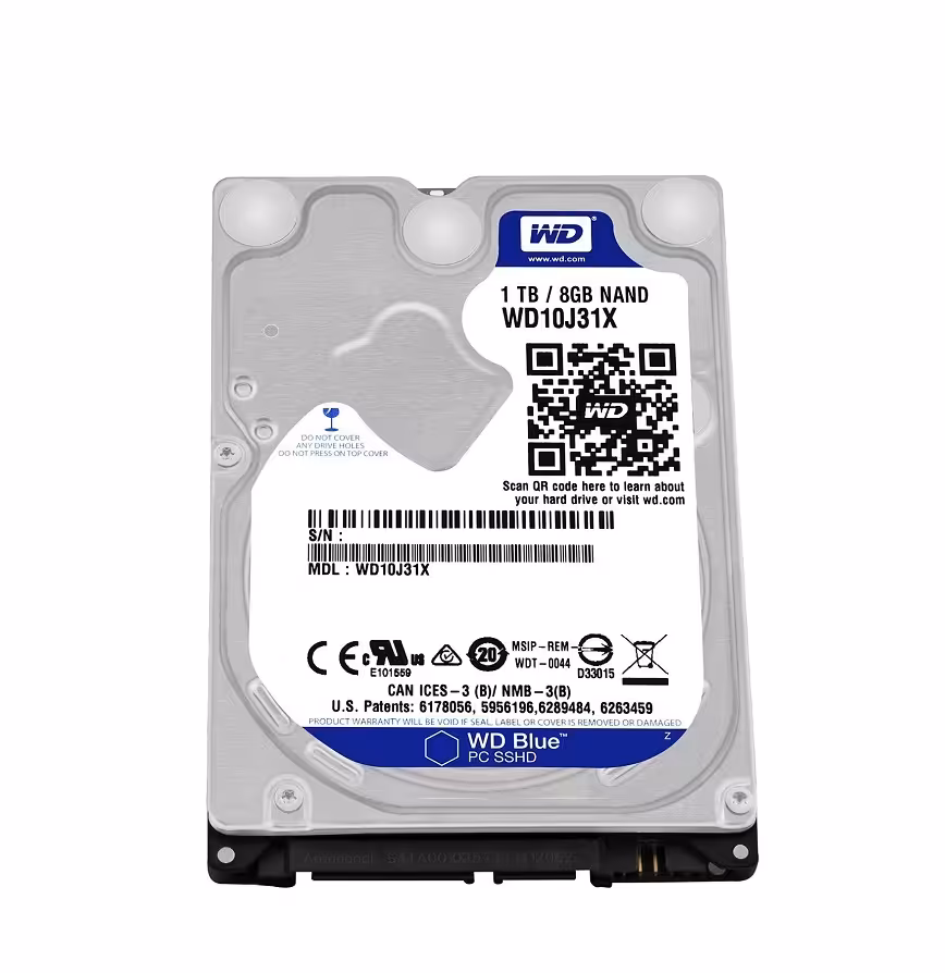 هارد دیسک لپ تاپ وسترن دیجیتال اس اس اچ دی ظرفیت 1 ترابایت