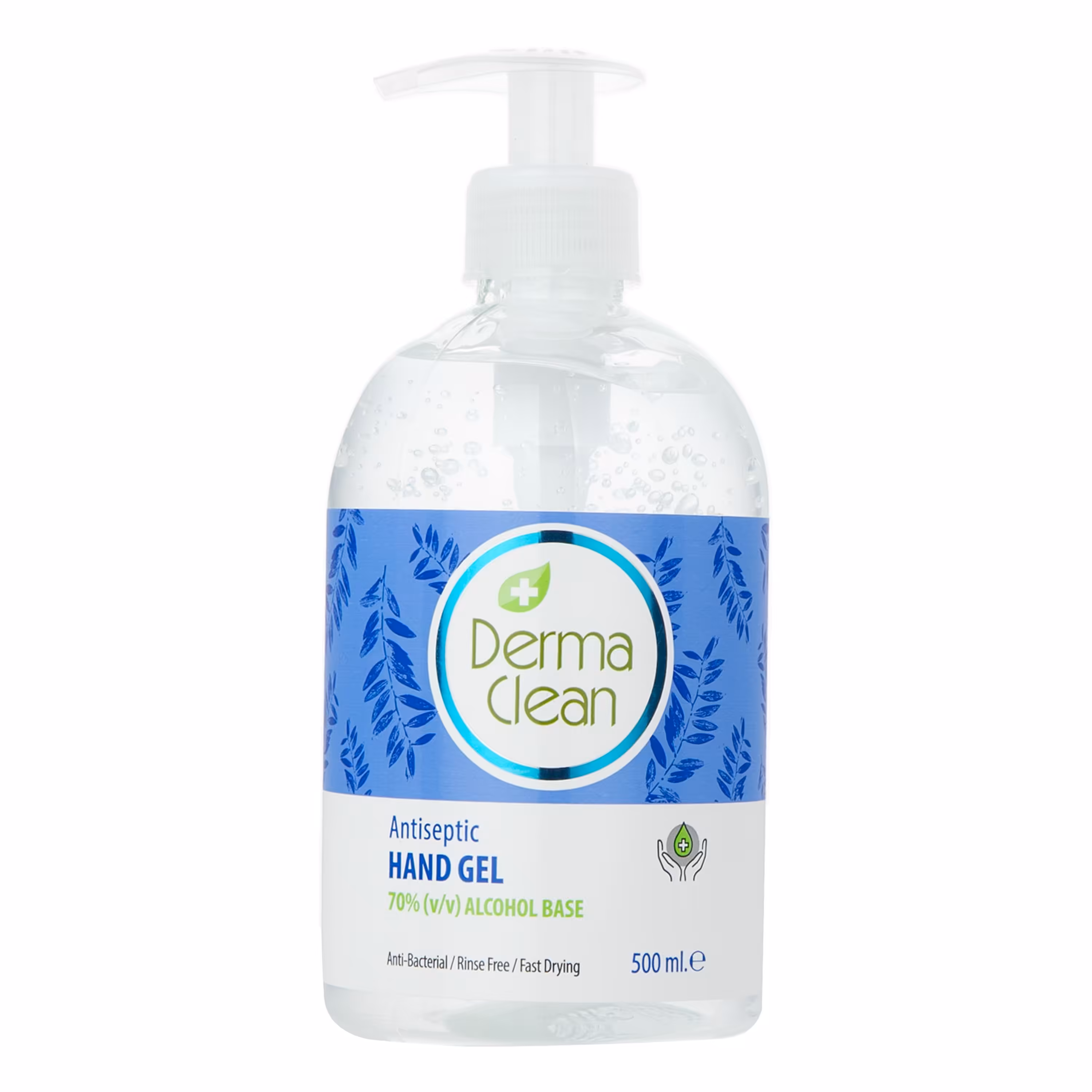 ژل ضد عفونی کننده دست درماکلین مدل fast حجم 500 میلی لیتر