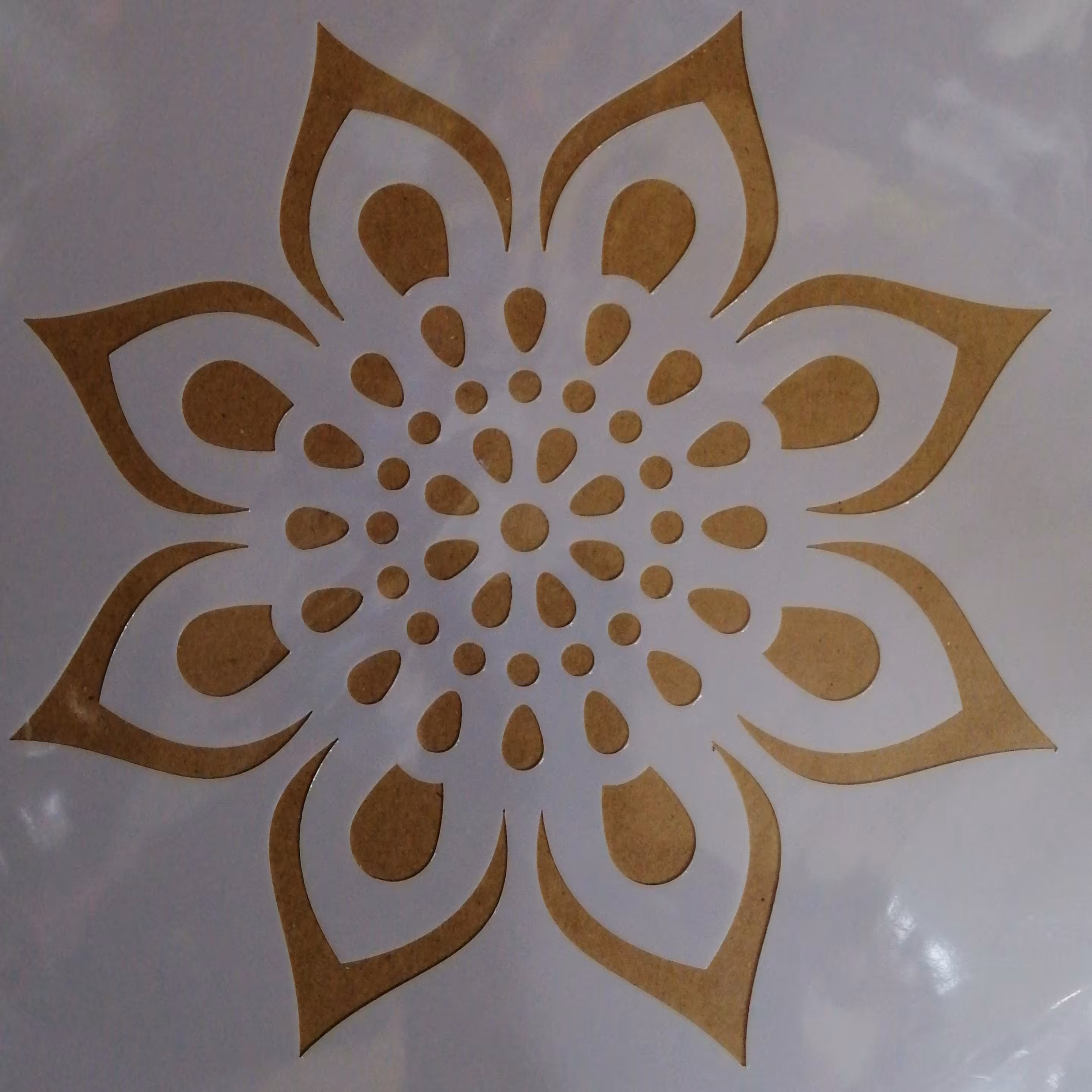 شابلون طرح گل سایز 30در 20 کد 1011
