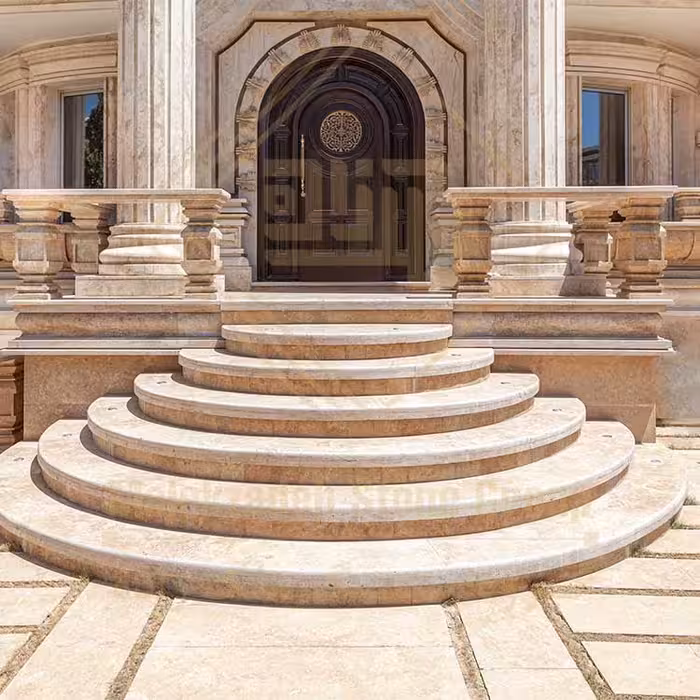 سنگ تراورتن درجه اعلا نوع آلفا برند راویس همراه با ضمانت نامه معتبر مناسب نما