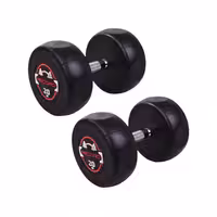 دمبل گرد استوپ دار 20 کیلوگرمی Record بسته دو عددی