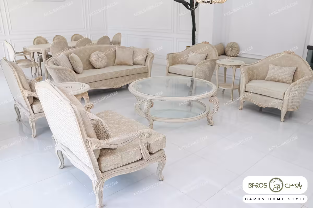 مبل نئوکلاسیک ایتالیایی لورنزو کد 10