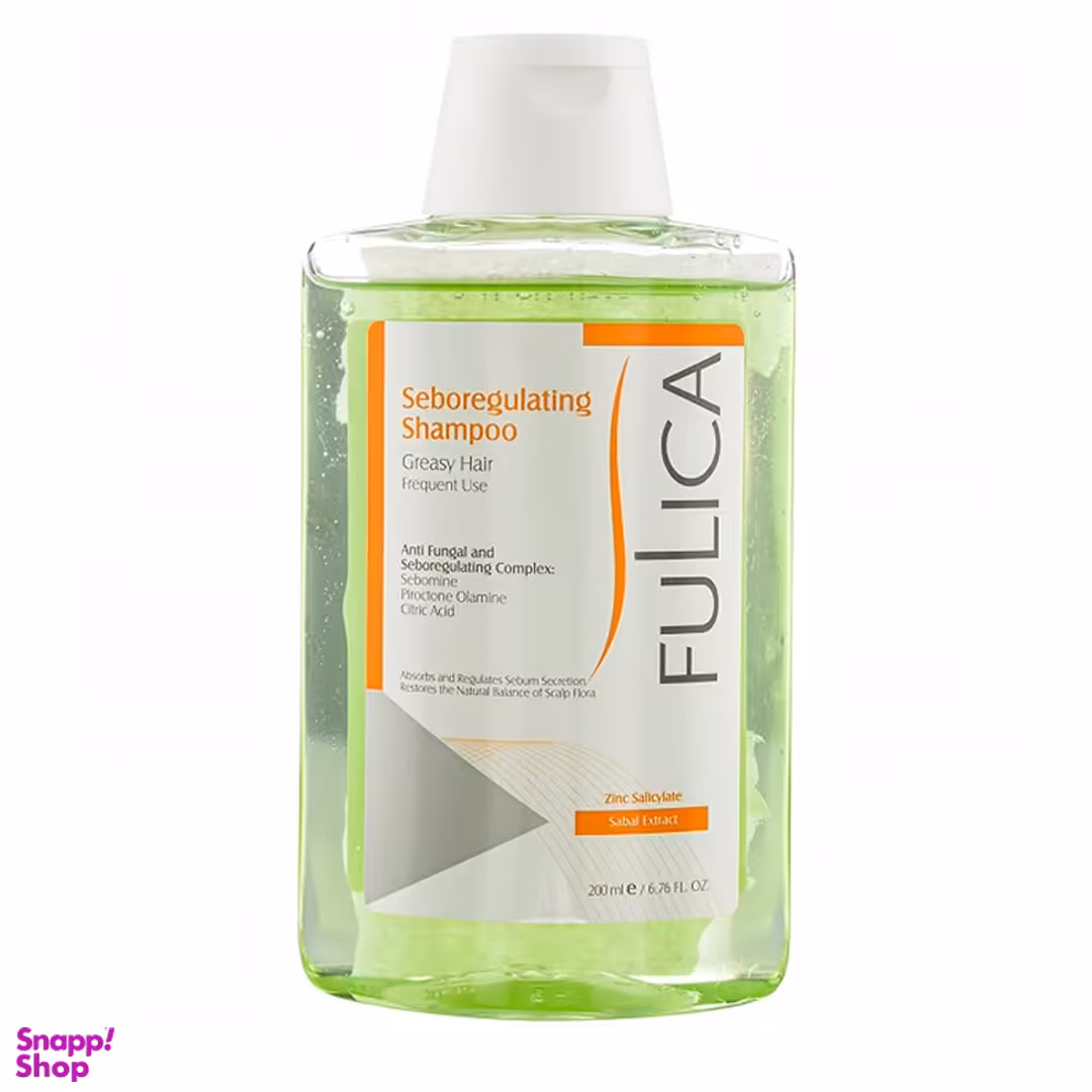 شامپو مو چرب فولیکا (Fulica) مدل Seboregulating حجم 200 میلی لیتر