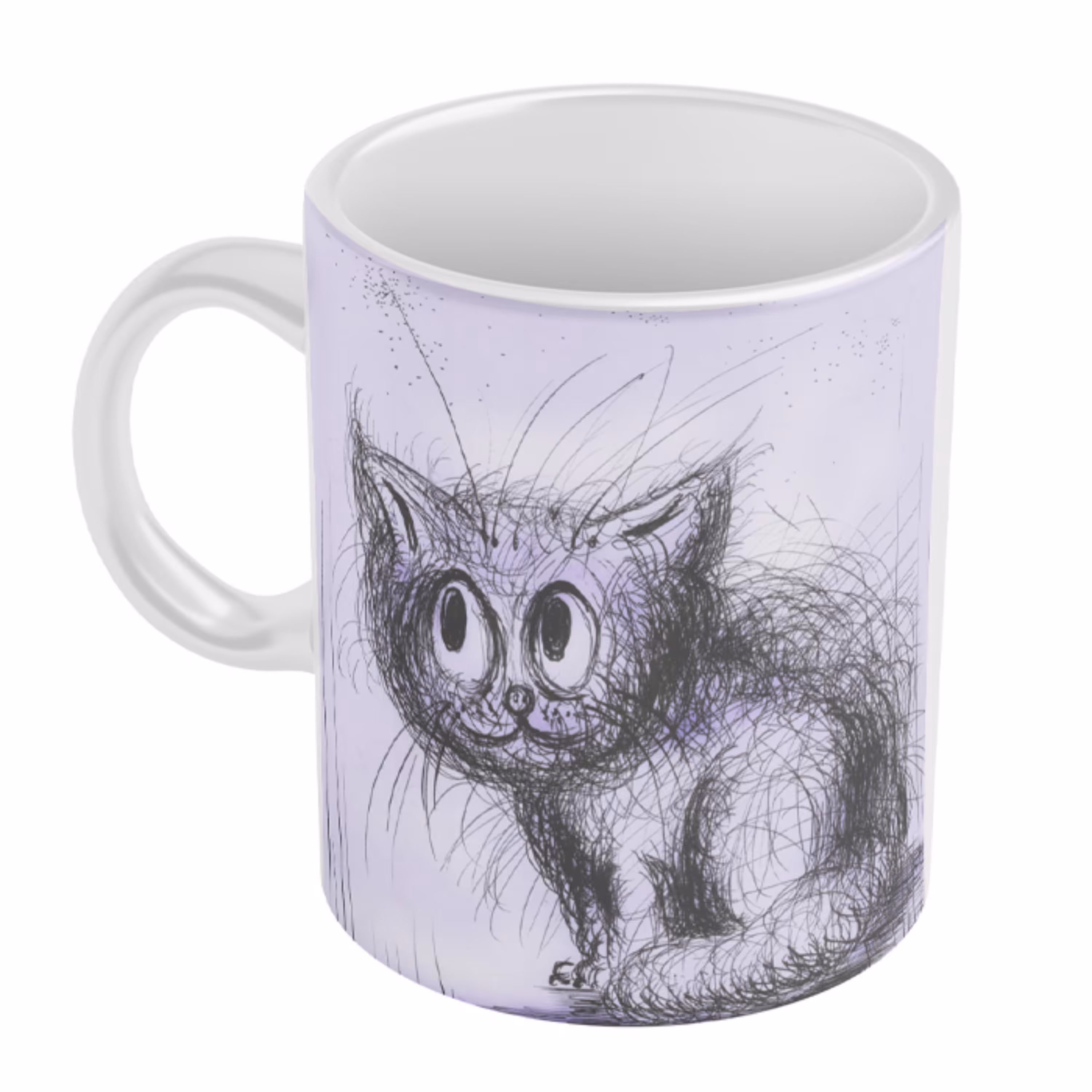 ماگ طرح گربه مینیمال