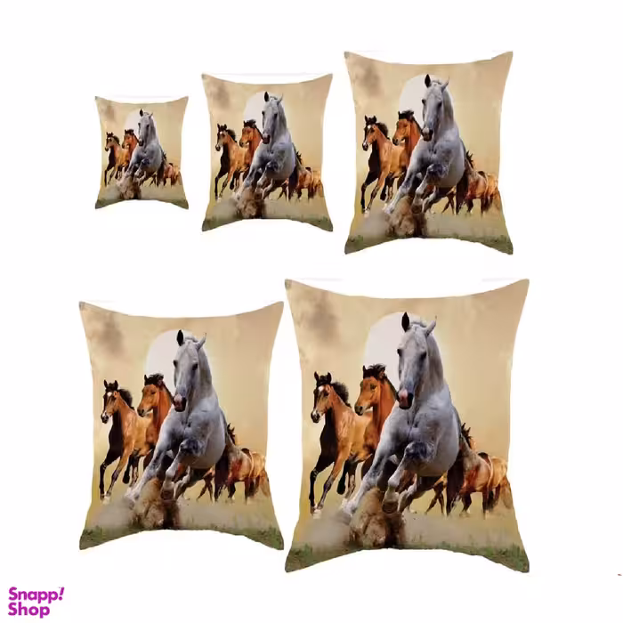 کوسن رنس کد S5-10051 مجموعه 5 عددی کوچک تا بزرگ چند رنگ