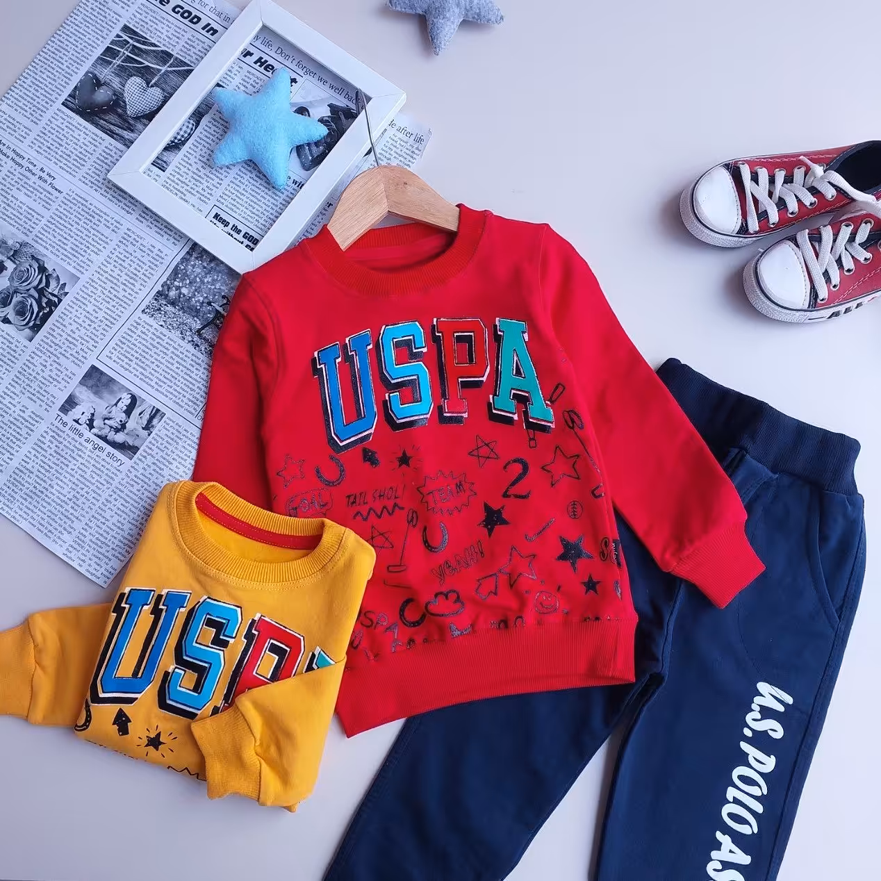 بلوز شلوار  پسرانه مناسب 2 تا 9سال جنس عالی دورس پنبه کشی