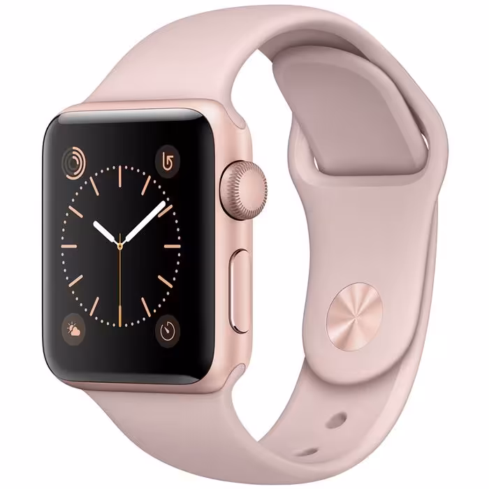 ساعت هوشمند اپل واچ سری 1 مدل 38mm Rose Gold Case with Pink Sand Band