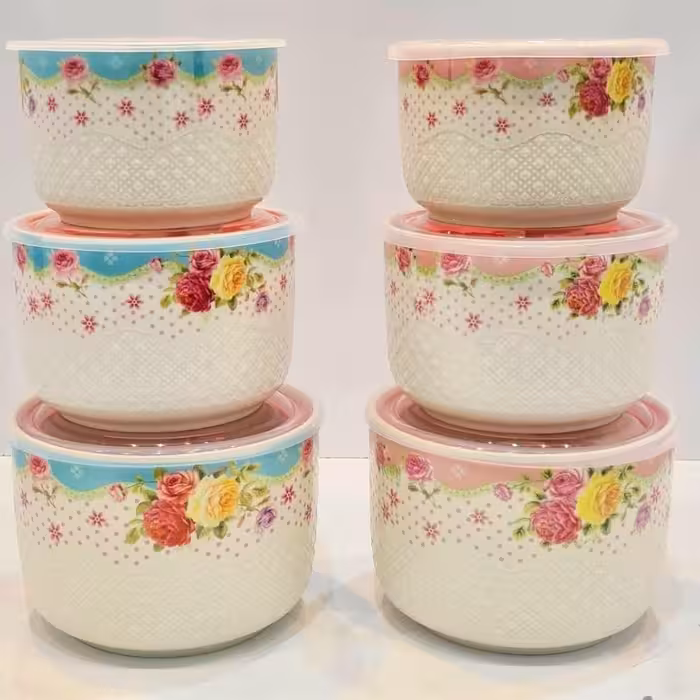 ظرف غذا سرامیکی نگه دارنده سایز بزرگ درب سوپاپ دار