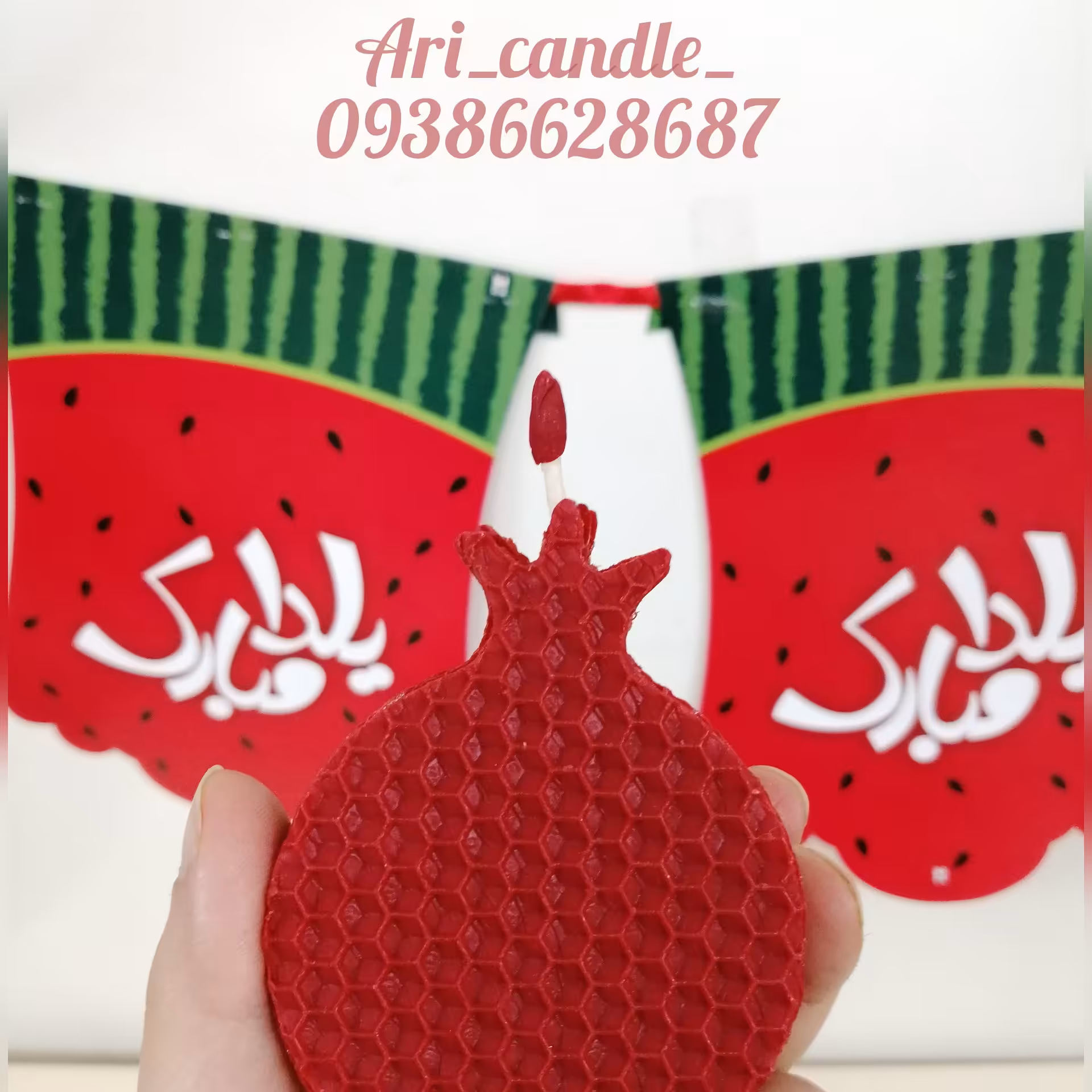 شمع دستساز موم عسل طبیعی 