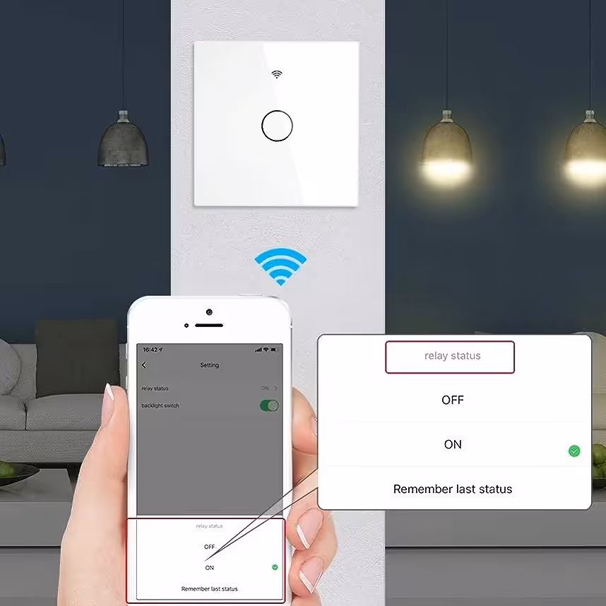 کلید و پریز لمسی  هوشمند 3پل برند moes رنگ سفید  محصول آمازون 