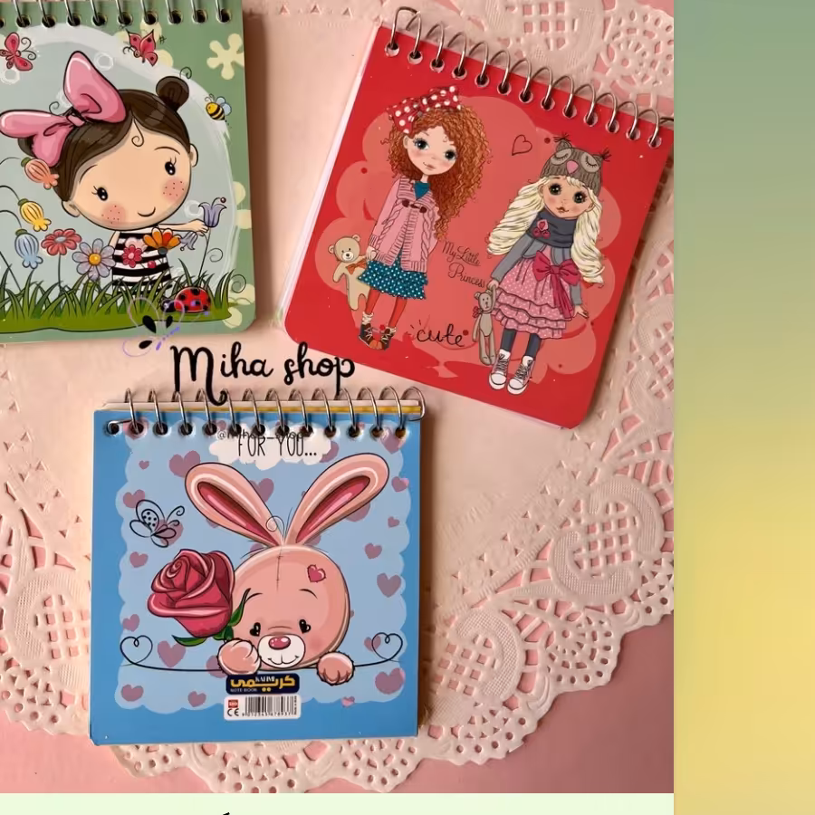 دفترچه فانتزی ده در ده داخل طرح دار فقط خرگوش