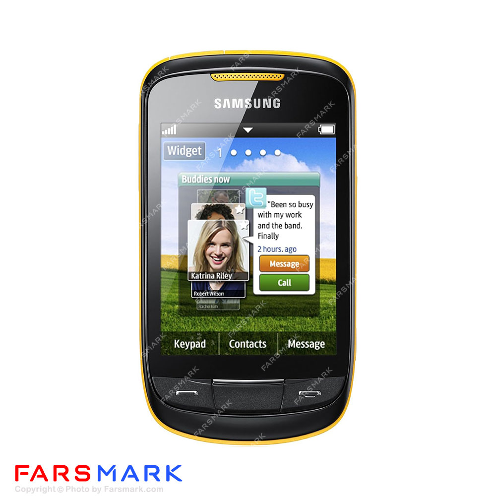 قاب و شاسی کامل گوشی سامسونگ Samsung Corby 2 به همراه دربپوش و کلید ها