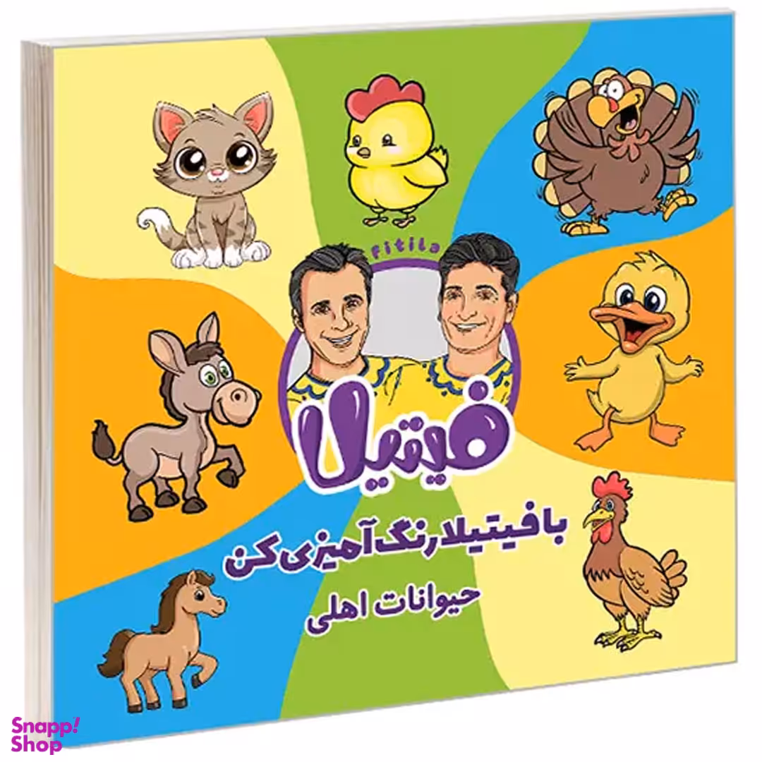 کتاب با فیتیلا رنگ آمیزی کن حیوانات اهلی اثر حمید گلی و علی فروتن انتشارات نیمکت چوبی