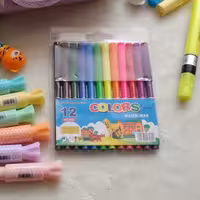 ماژیک نقاشی 12 رنگ با کیفیت بالا اسکول مکس 