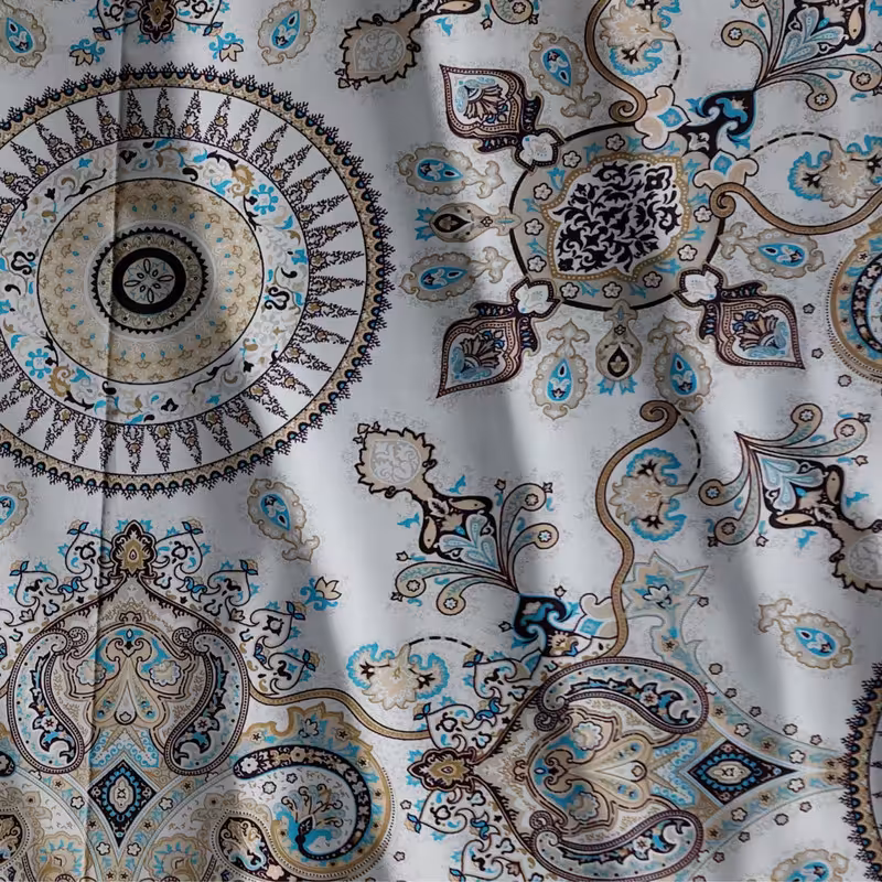 پارچه ملحفه مدل ترمه کد 7766