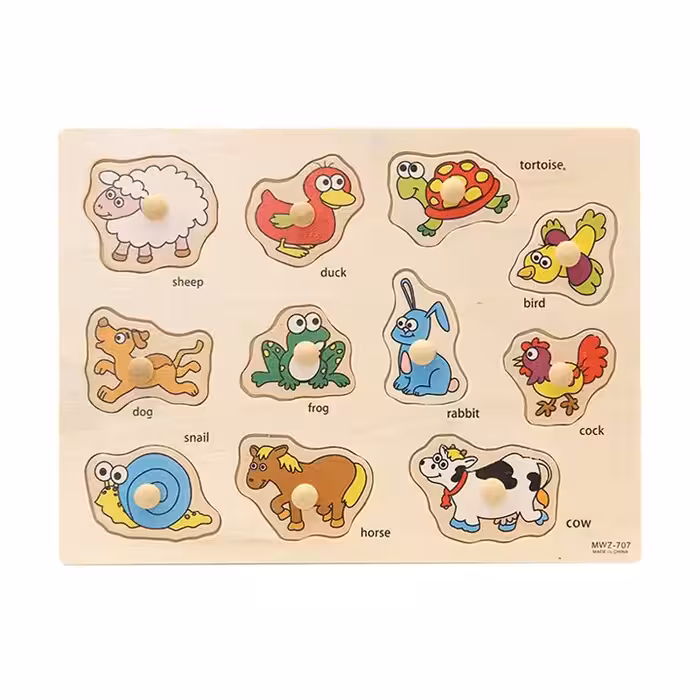 پازل چوبی حیوانات اهلی مدل 707