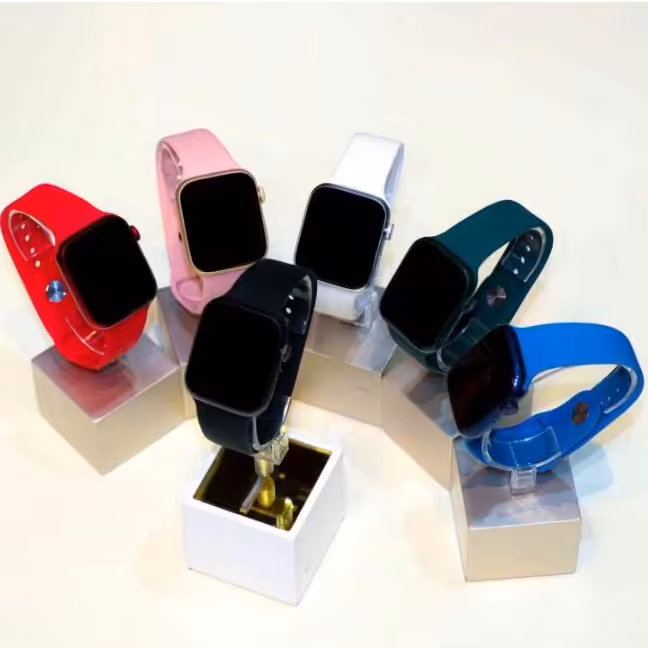 ساعت هوشمند طرح اپل واچ با جعبه کادو چوبی زیبا گارانتی 6ماهه ارسال رایگان 