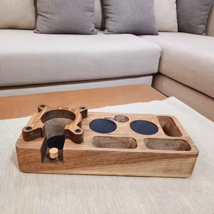 استند چوبی دستگاه اسپرسوسازی.....این محصول سفارشی ساز میباشد و خاص دستگاه شما ساخته میشود