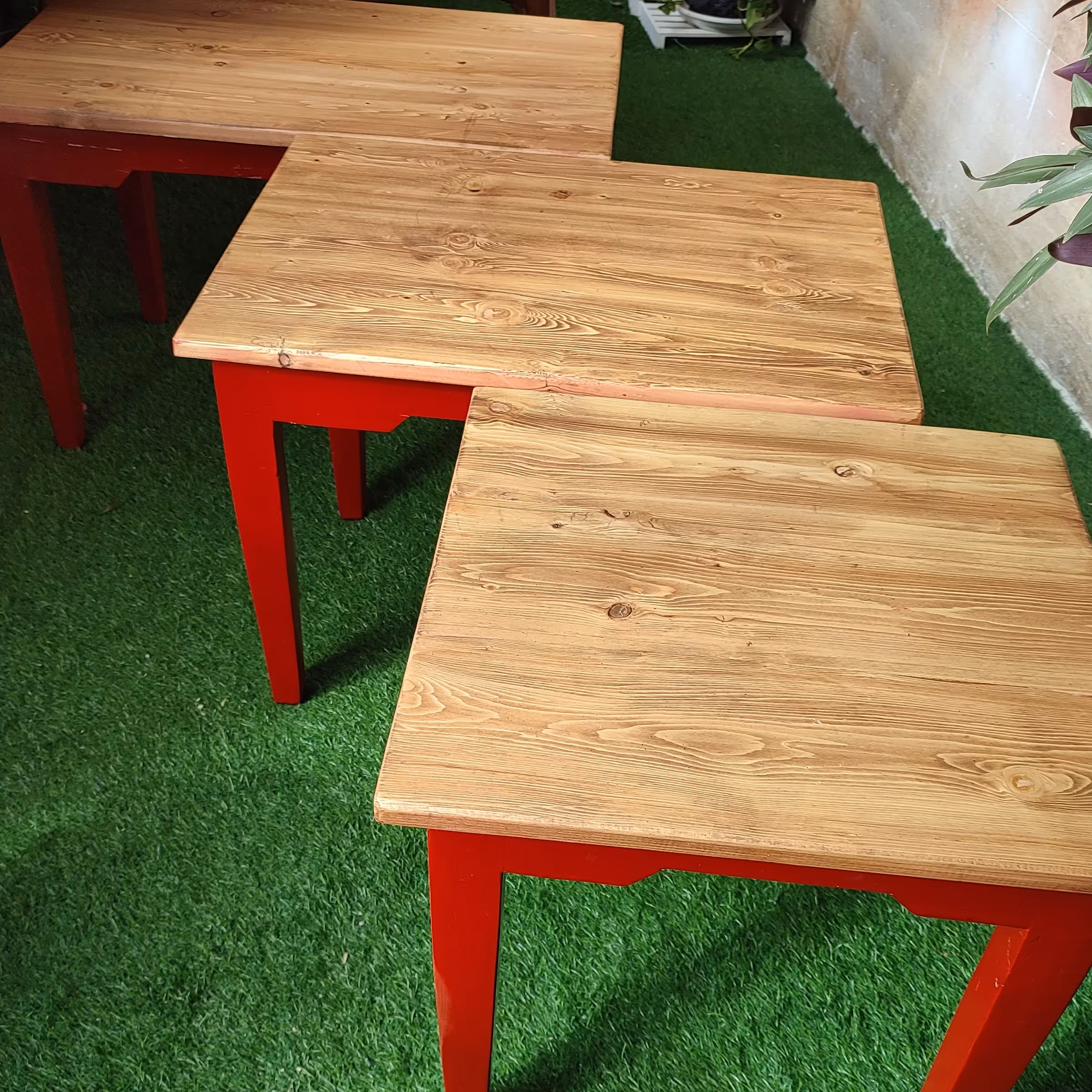  ست 3تیکه  میزجلو مبلی تمام چوب