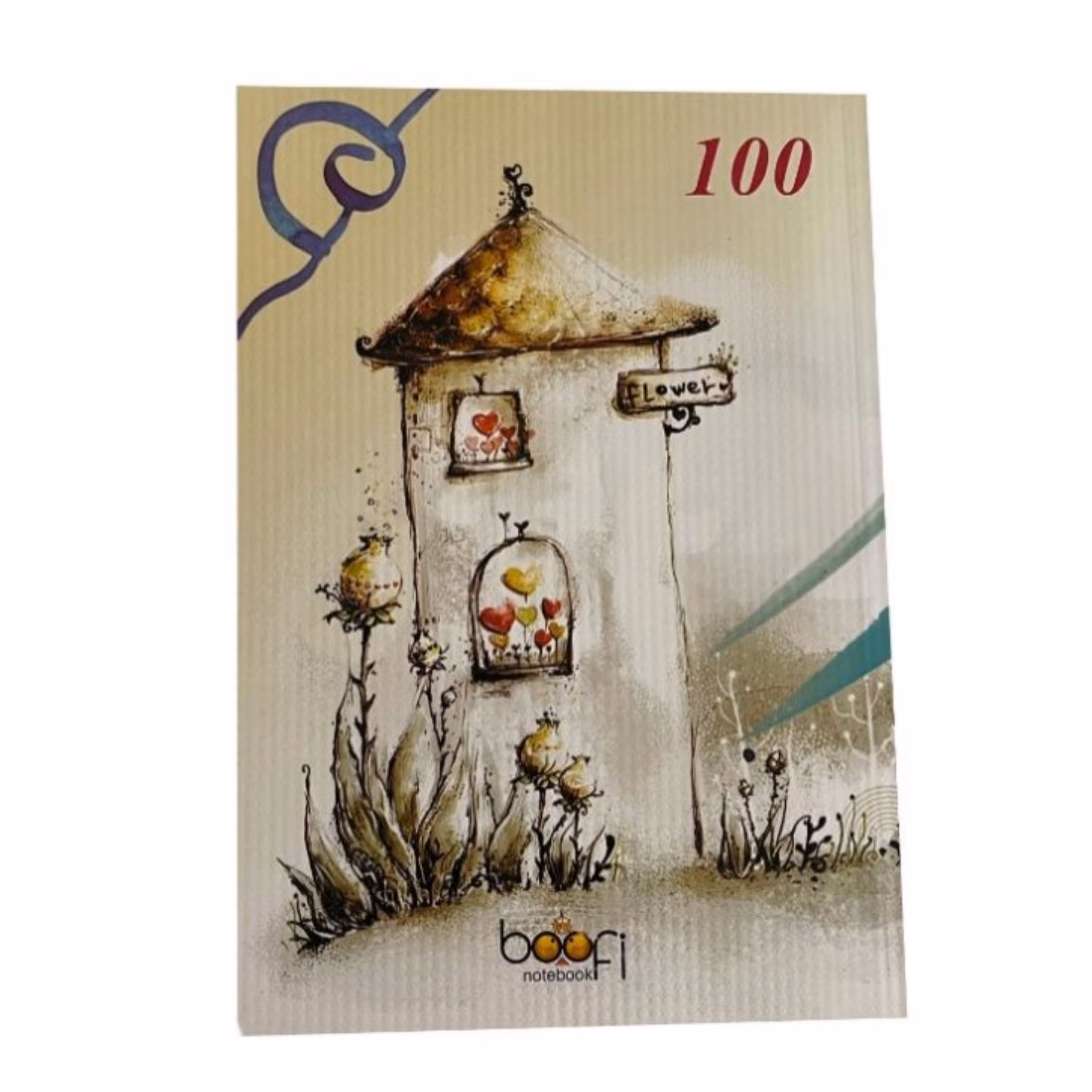 دفتر مشق 100 برگ بوفی کد 04