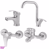 ست شیرآلات فاخته مدل ماهان دوخم KOROM2 مجموعه 4 عددی