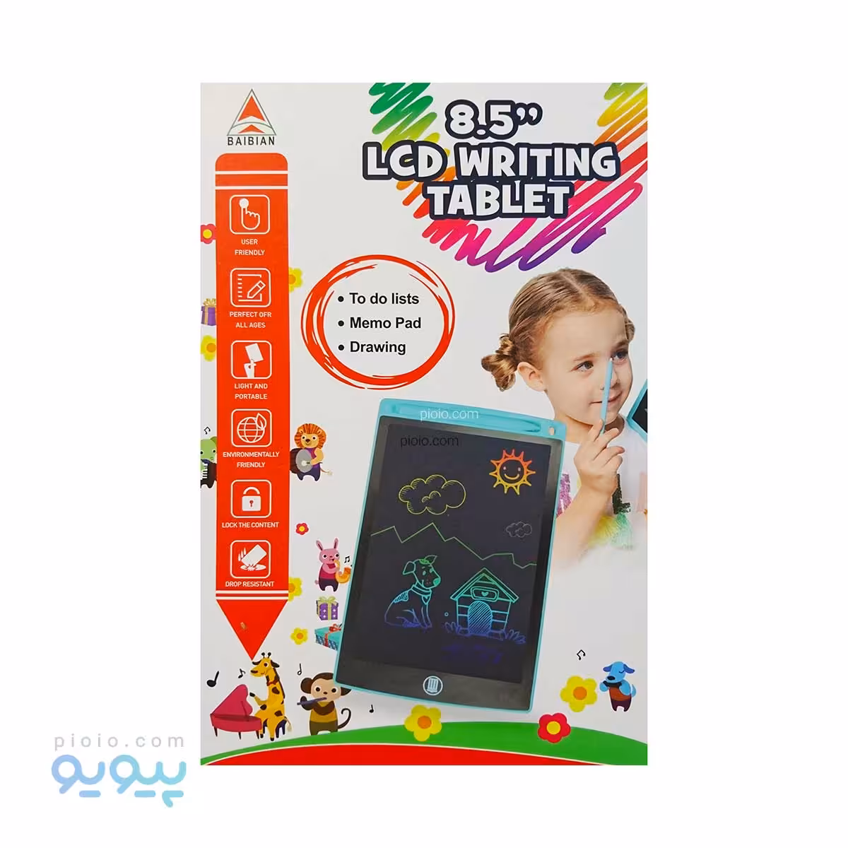 تبلت جادویی کودکان رنگی 8.5اینچ آیتم BB8501C تک و عمده