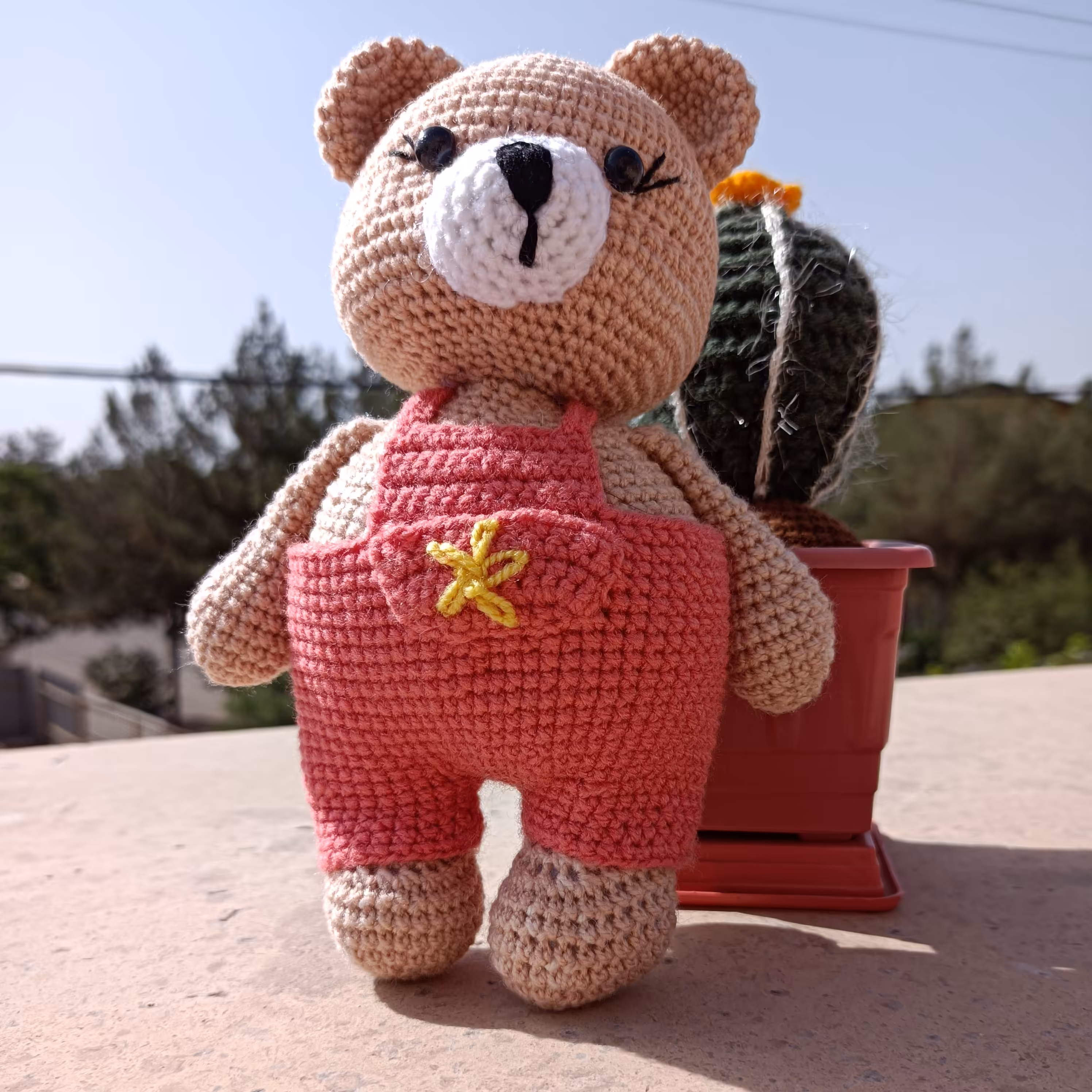 عروسک خرس کوچولو دستباف