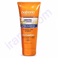 ژل مو قوی باباریا حاوی کراتین و جینسینگ 200 میلی لیتر