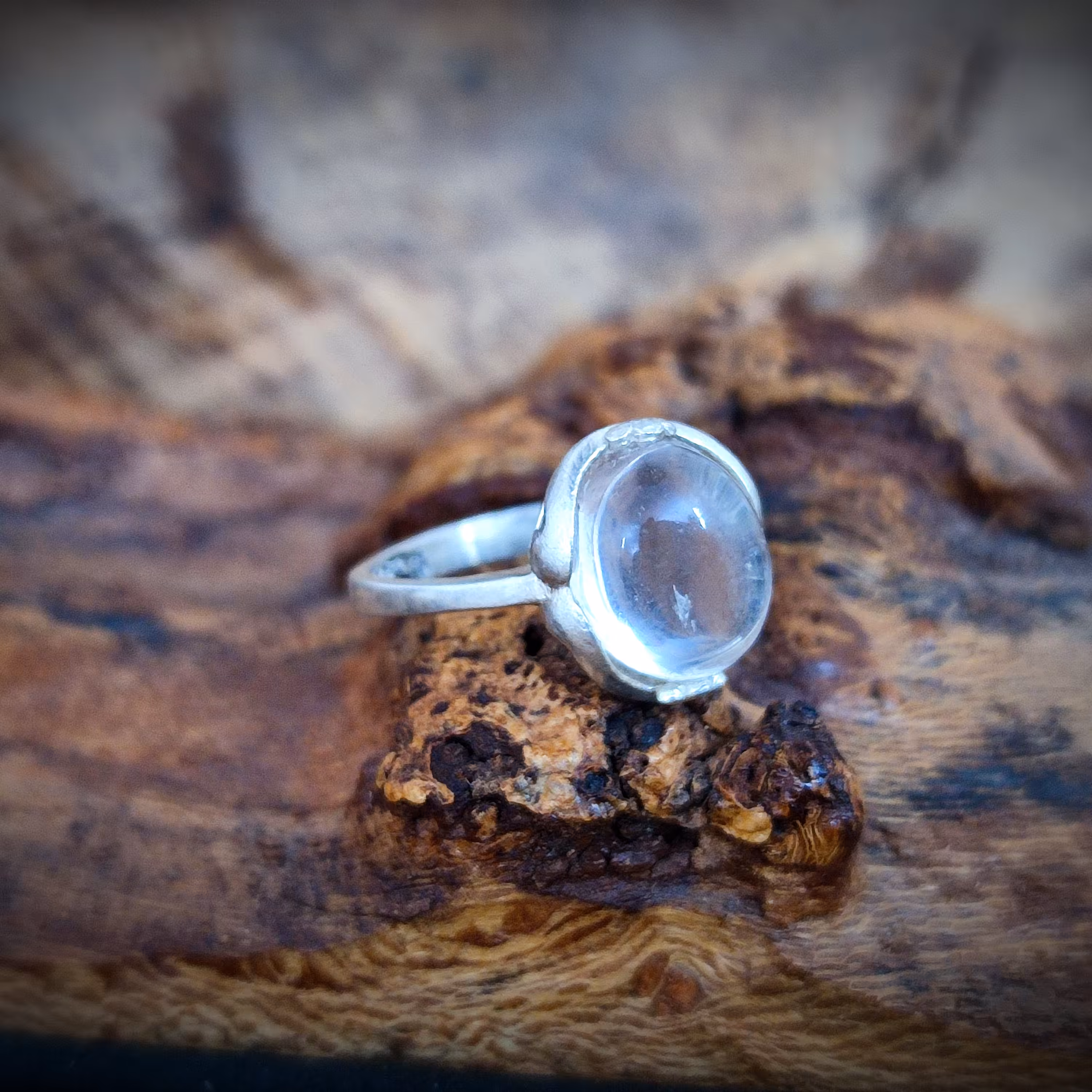 انگشتر نقره زنانه با نگین درنجف اصیل و طبیعی کد 961