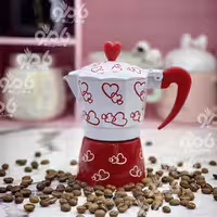 قهوه جوش آلومینیومی 2کاپ قلبی