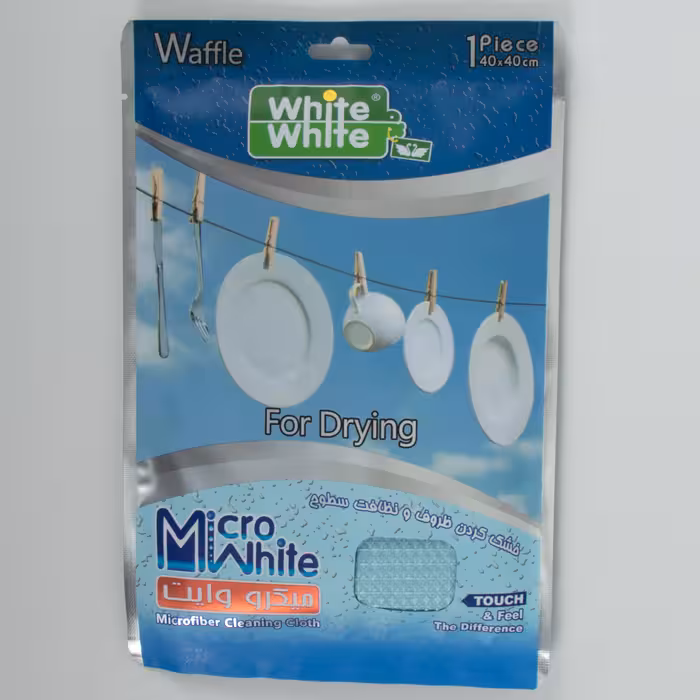 دستمال وایت خشک کردن ظروف رنگ آبی 