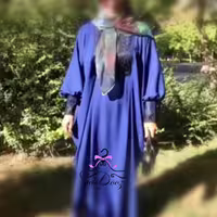 عبای زنانه یسنا آبی کاربنی