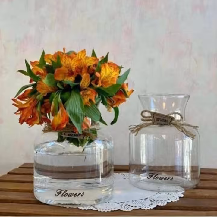 گلدان شیشه ای فلاور