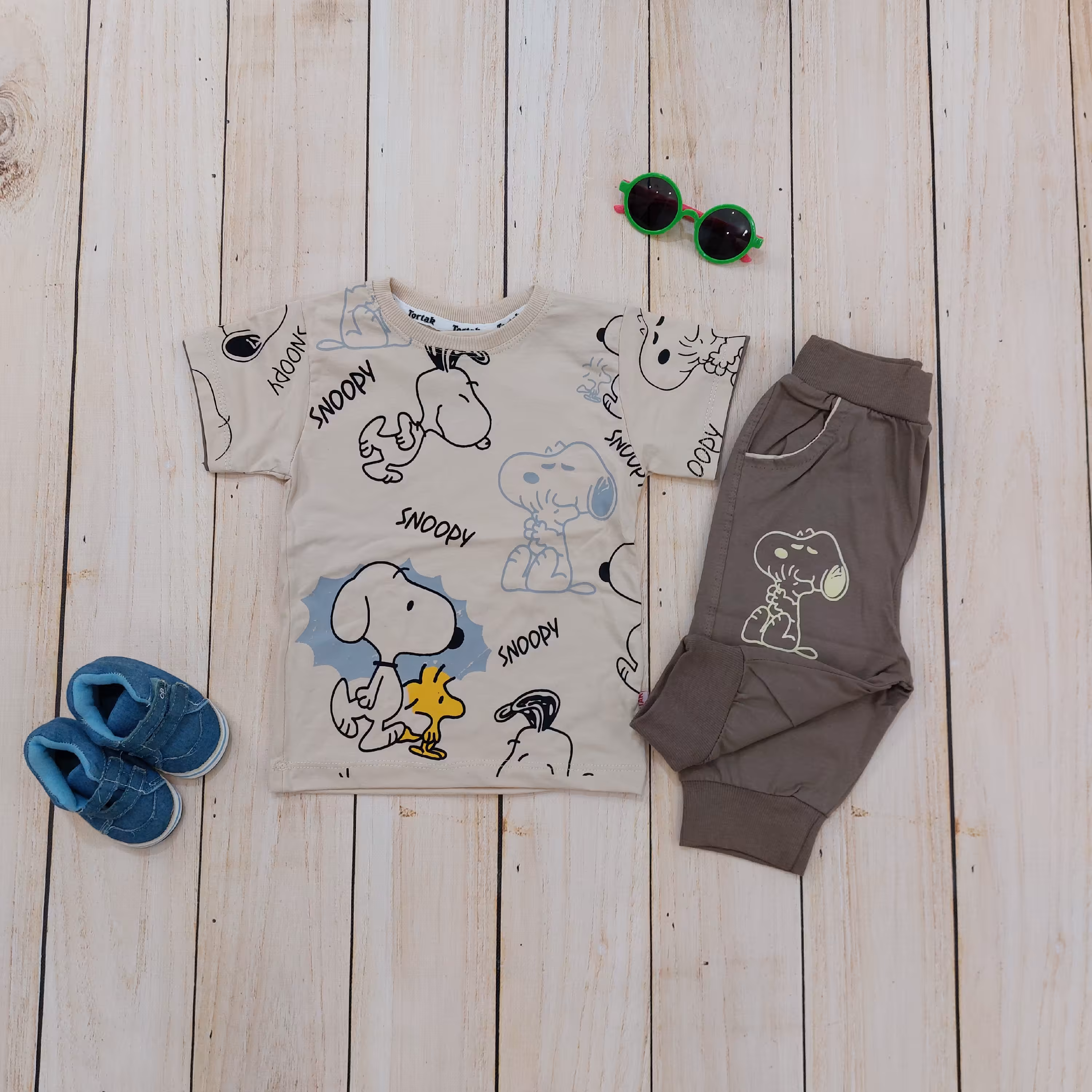 ست تیشرت شلوارک اسنوپی سایز 40(ارسال رایگان)