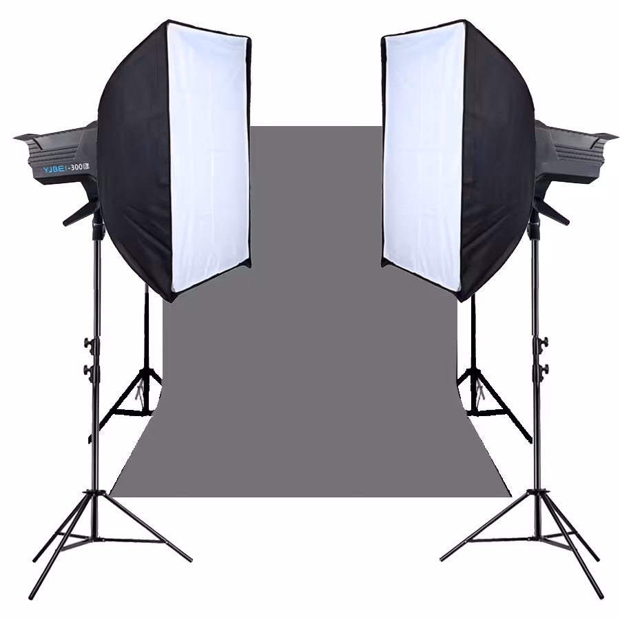 کیت تولید محتوا دو شاخه BK-300 با سافت باکس  فون و پایه فون